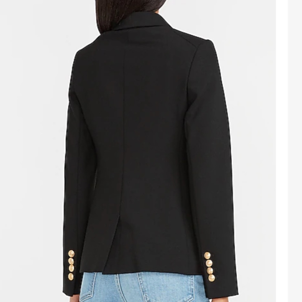 Express soft & sleek double breasted blazer - Picture 2 of 5